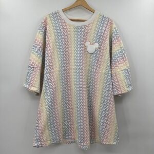 Disney Parks Adult Spirit Jersey‎ Pride Rainbow Mickey Mouse Shirt 4XL xxxxl